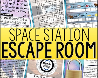 Space Escape Room for Kids | Printable Space Puzzle Game | Classroom Activity | Ages 7–12