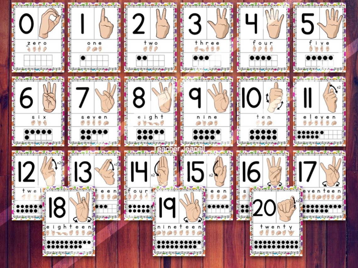 Asl Number Chart