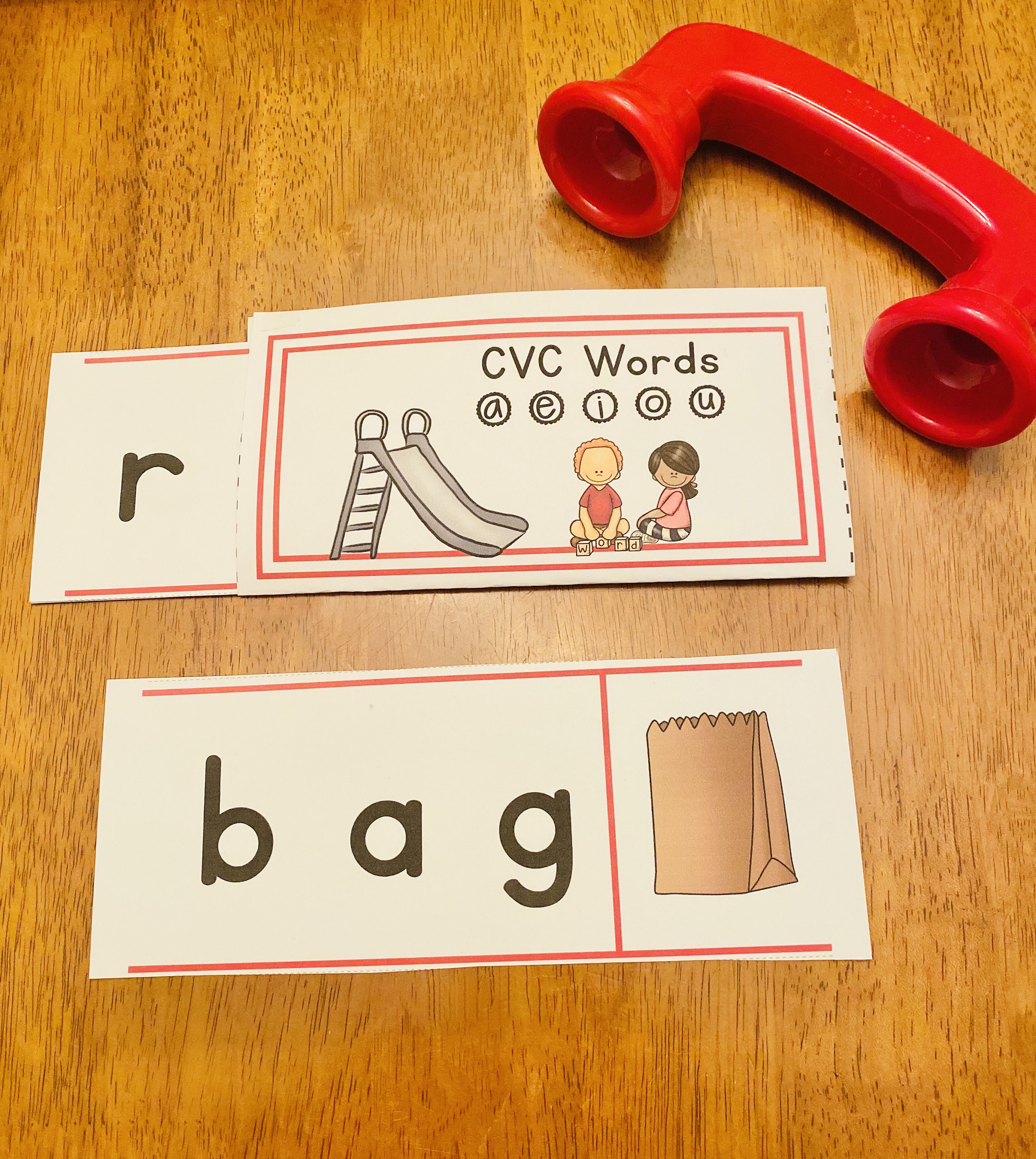 CVC Word Sliders Self-Checking Short Vowels Printable Word | Etsy