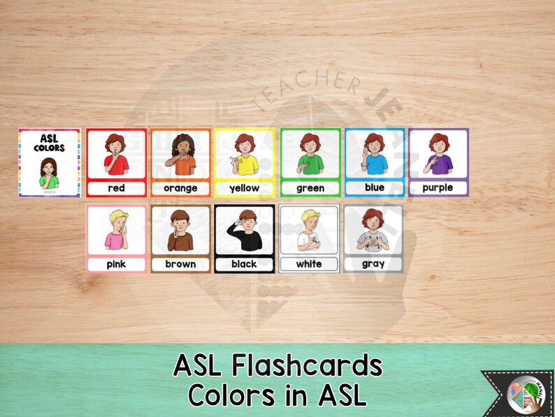 Free Printable Asl Colors Printable Free Printable Asl Colors Printable