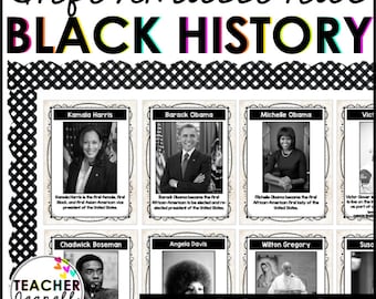 Black History Month Bulletin Board, Black History Posters, Black History Month, Classroom Posters, African American Leaders