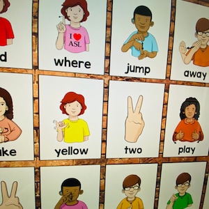 ASL Sight Words Posters: Classroom Decor (PDF Download)
