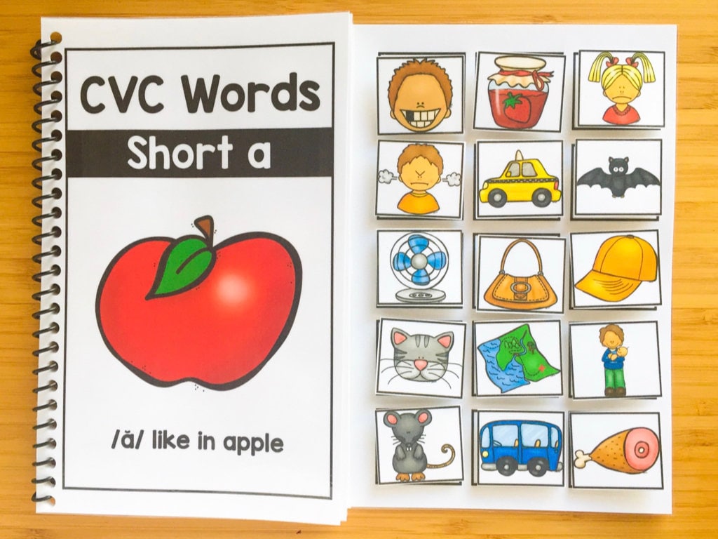 Short Vowels Blending Books 5 Books CVC Words Busy Book - Etsy