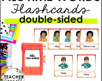 ASL Feelings Flashcards | Sign Language Emotions Vocabulary | Printable ASL Cards for Kids | PDF Download
