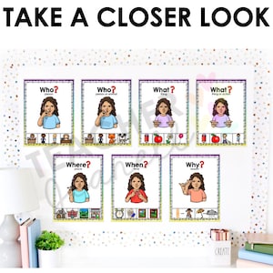 ASL Question Words Posters | WH Words in Sign Language | Printable ...