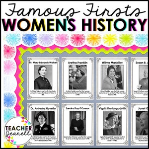 Women&#39;s History Month Bulletin Board, Women’s History Month Classroom Posters, Famous Women in History, Strong Female Leaders Poster Set