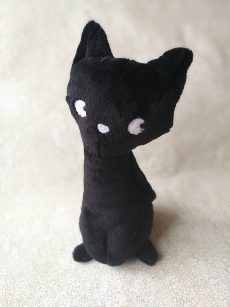 cuddly black cat