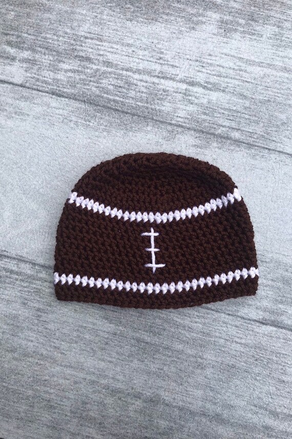crochet football hat