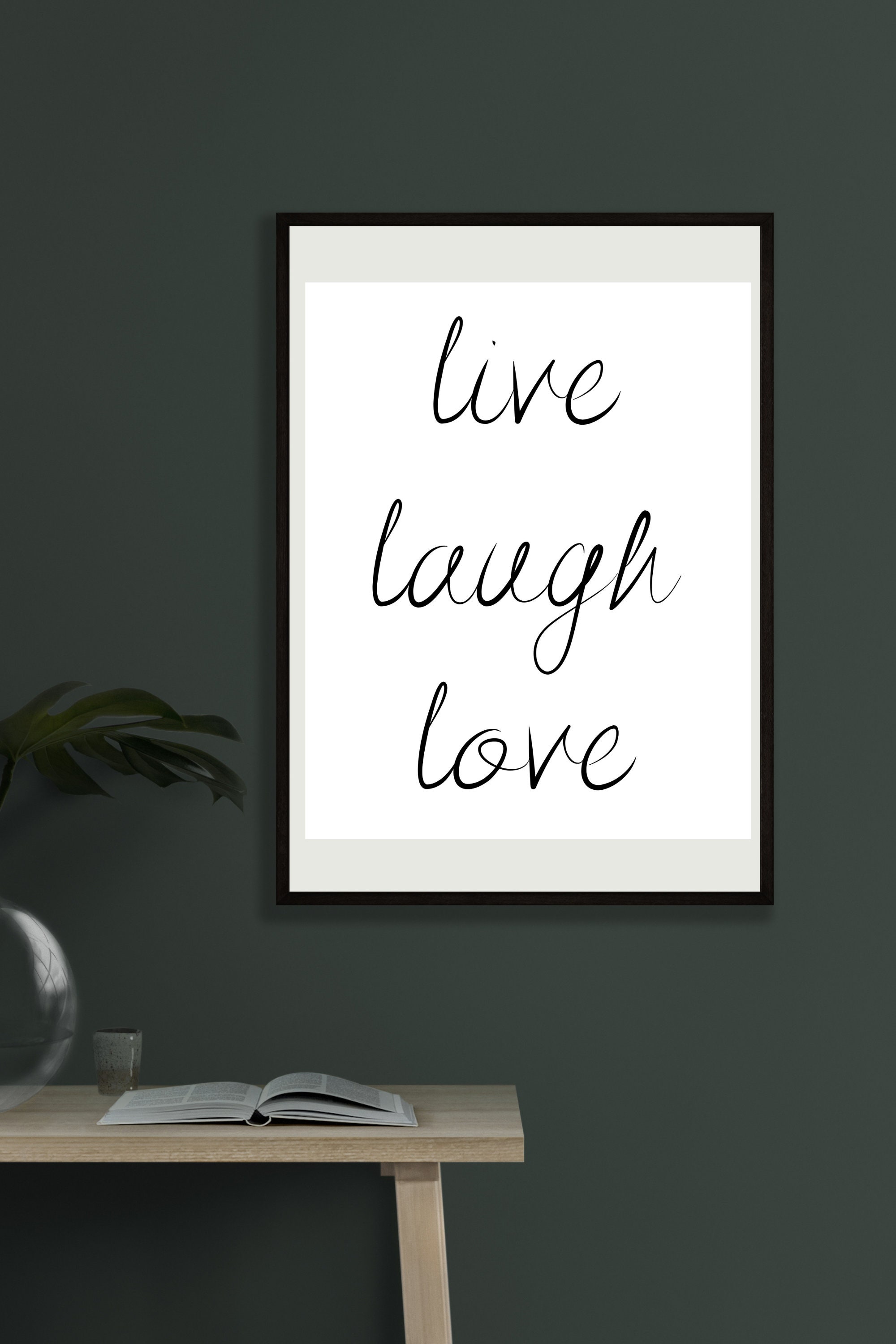 Printable home decor with inspirational quote Digital | Etsy