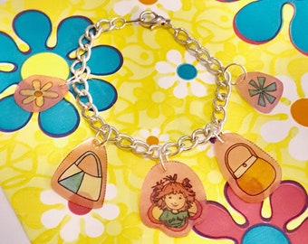 Groovy Girls Shrinkalicious Doll, Purse and Flower Charm Chain Bracelet by Lauren Jay Designs