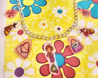 Groovy Girls Fashion Doll, Purse and Shoe Charm Pendant Silver Chain Necklace by Lauren Jay Designs