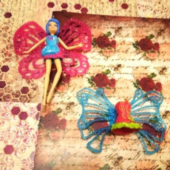 Polly Pocket Replica Fairy Doll with Wings and Dresses
