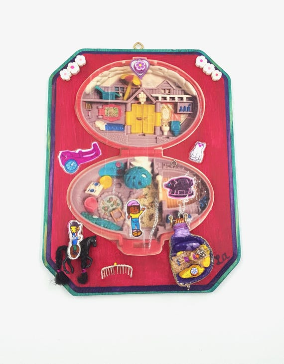 1995 Polly Pocket Palomino Pony Wooden Canvas Art by Lauren Jay Designs
