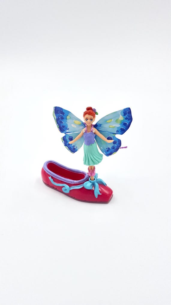2001 Blue Box Legend of the Shoe Fairies Fairy Doll Ballet Flat similar to Polly Pocket