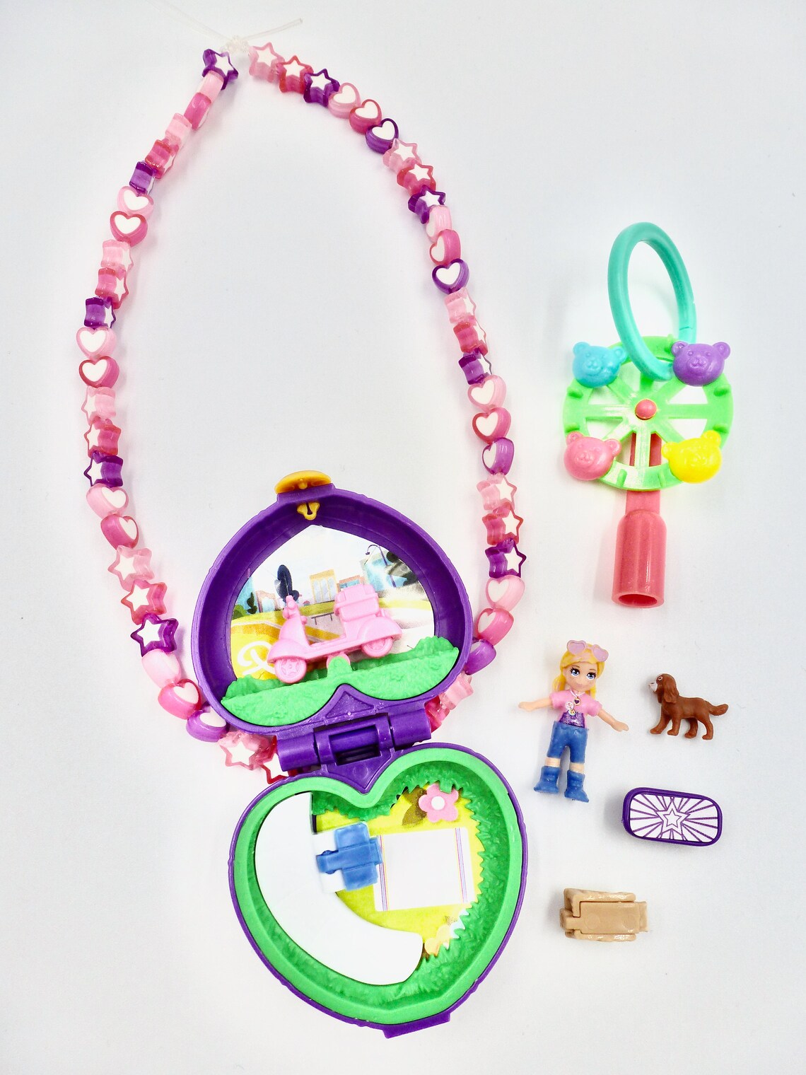 Polly Pocket in the Park Locket Necklace Jewellery Set by Etsy