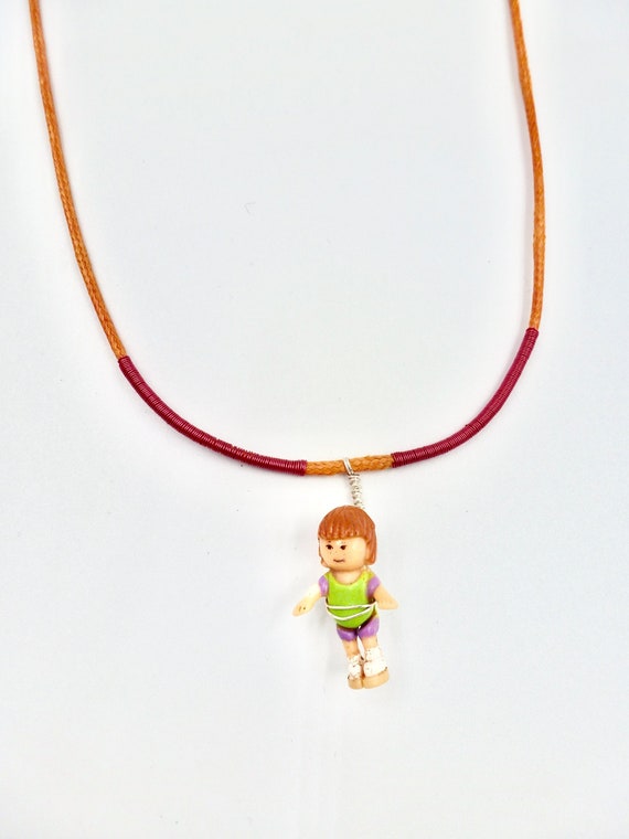 1995 Polly Pocket Summer aka Candy Pendant Cord Necklace by Lauren Jay Designs