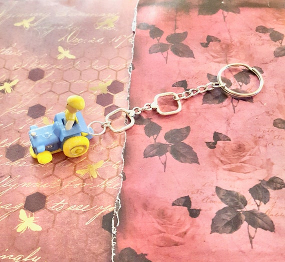 1989 Polly Pocket Wee Willie Tractor Ride Keychain by Lauren Jay Designs