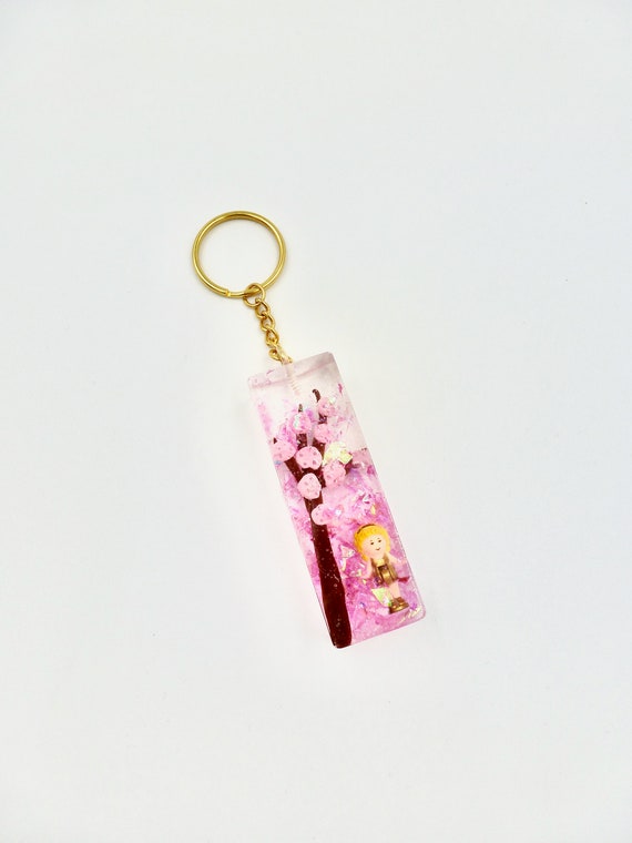 Polly Pocket Blossom Tree Resin Keychain by Lauren Jay Designs
