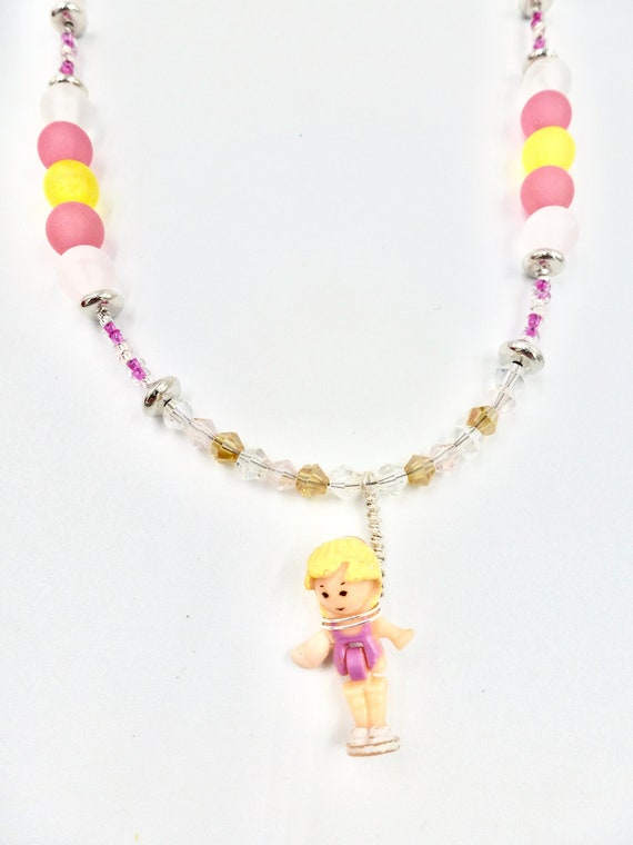 1993 Polly Pocket Pendant Beaded Necklace by Lauren Jay Designs