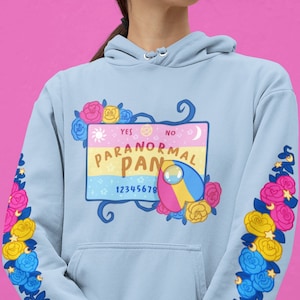 Pansexual Sweatshirt | Paranormal Pan Unisex Hoodie |  Panromantic Witch Witchy LGBTQ Occult LGBT Magic | Pastel Goth Hood Apparel