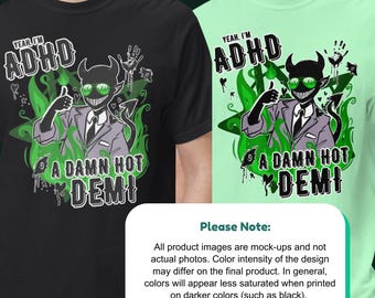 ADHD Demiromantic Pride T-shirt | Funny Demi Clothes, Aro Pride