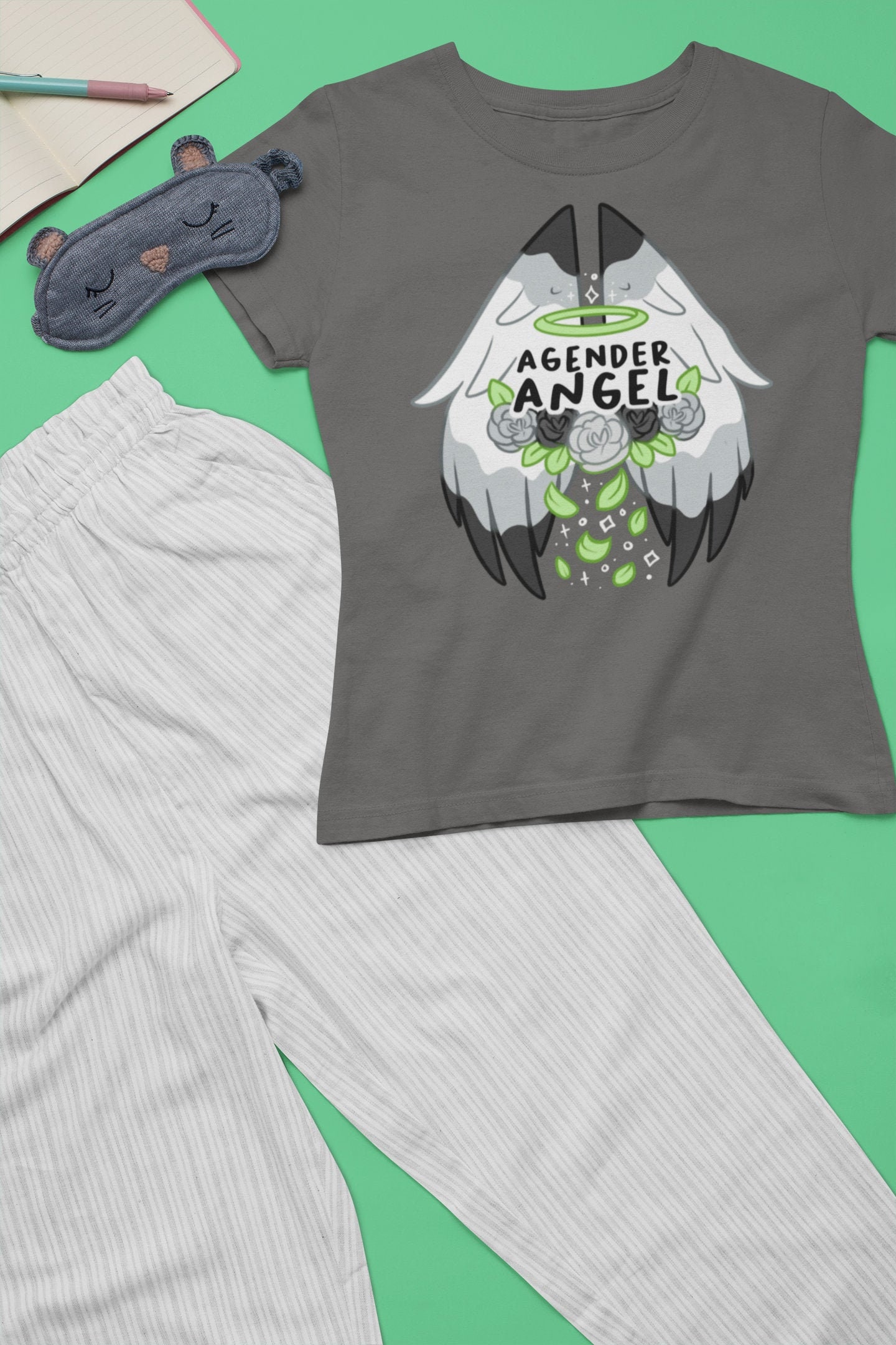 Agender Angel Short Sleeve Unisex T Shirt Gender Flag Lgbtq Etsy Agender Angel Short Sleeve Unisex T Shirt Gender Flag Lgbtq Etsy