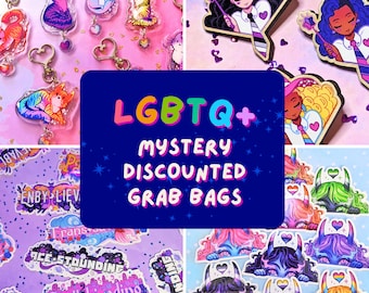 Sac à main mystère LGBTQ Pride personnalisé | Pansexuelle Panro Aromantique Asexuelle Ace Bisexuelle Biro Trans Transgenre Enby Non-binaire Lesbienne LGBTQIA