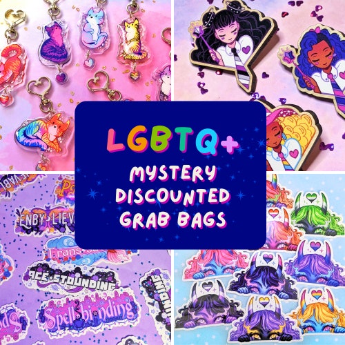 Custom LGBTQ Pride Mystery Grab Bag | Pansexual Panro Aromantic Asexual Ace Bisexual Biro Trans Transgender Enby Non-binary Lesbian LGBTQIA