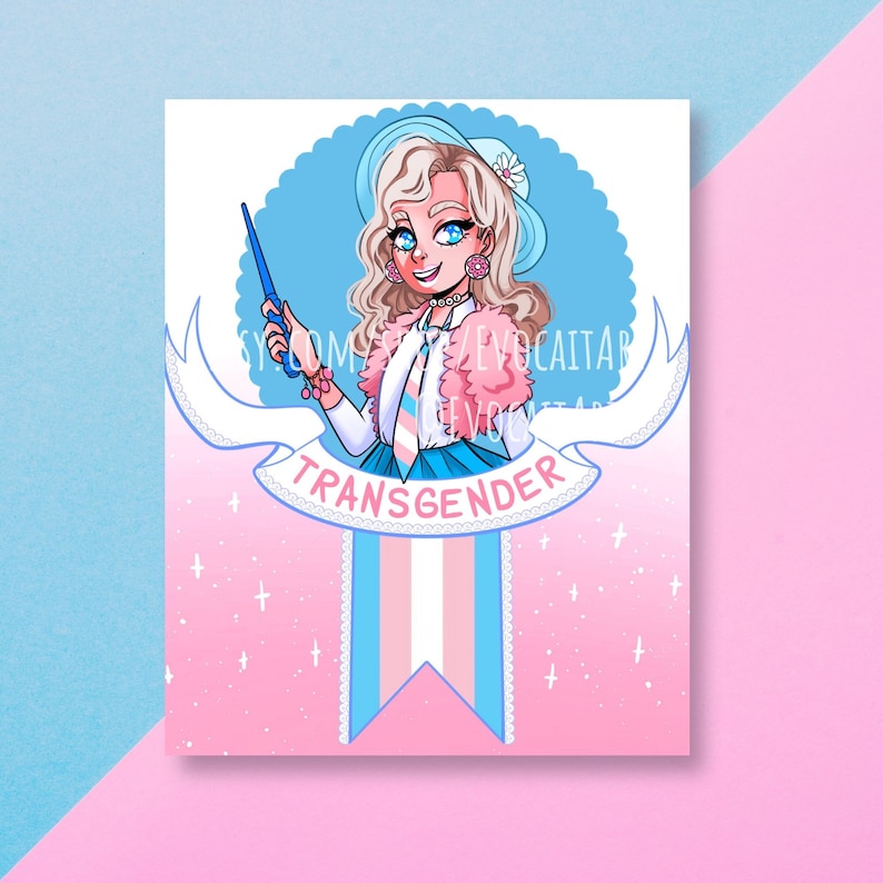 Gender Identity Witch Prints Magic Occult Transgender Etsy