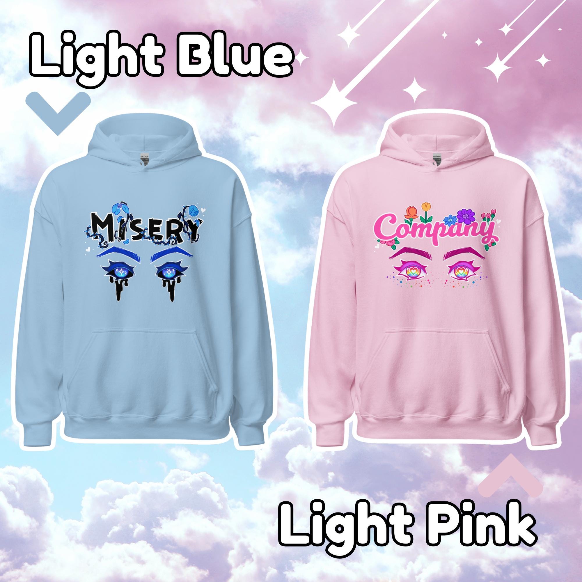Misery Loves Company Couples Hoodie | Pastel Goth Girlfriend