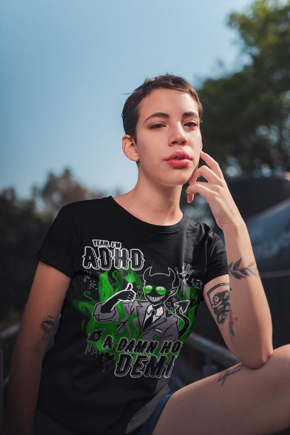ADHD Demiromantic Pride T-shirt | Funny Demi Clothes, Aro Pride