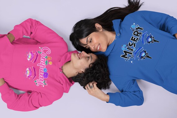 Misery Loves Company Couples Hoodie | Pastel Goth Girlfriend