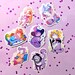 Fantasy LGBT+ Cat Stickers | Magic Occult Lesbian Pan Bi Gay Ace Trans Enby LGBTQ Pride | Vinyl Decal, Car Decal, Laptop Decal 