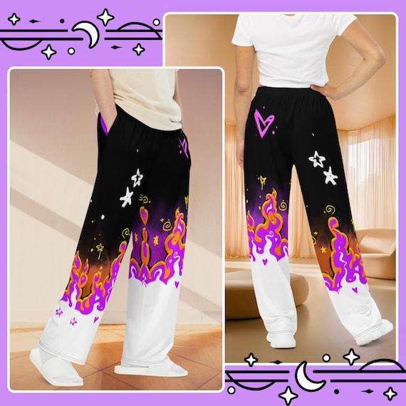 Nonbinary Subtle Pride Wide-leg Pants | Non Binary Flag Pants