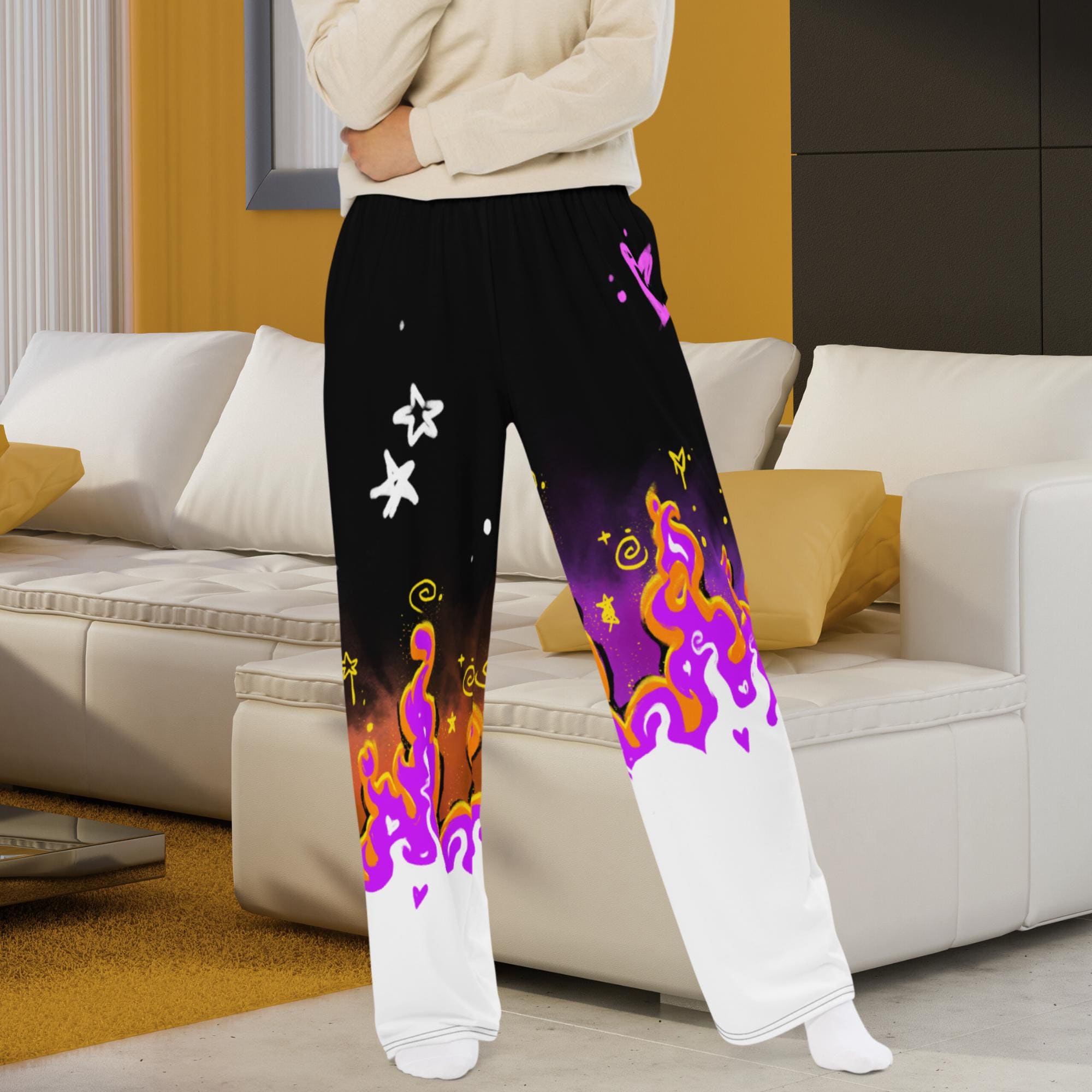 Nonbinary Subtle Pride Wide-leg Pants | Non Binary Flag Pants