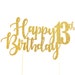 Happy Birthday Personalized Number Birthday Topper - Etsy
