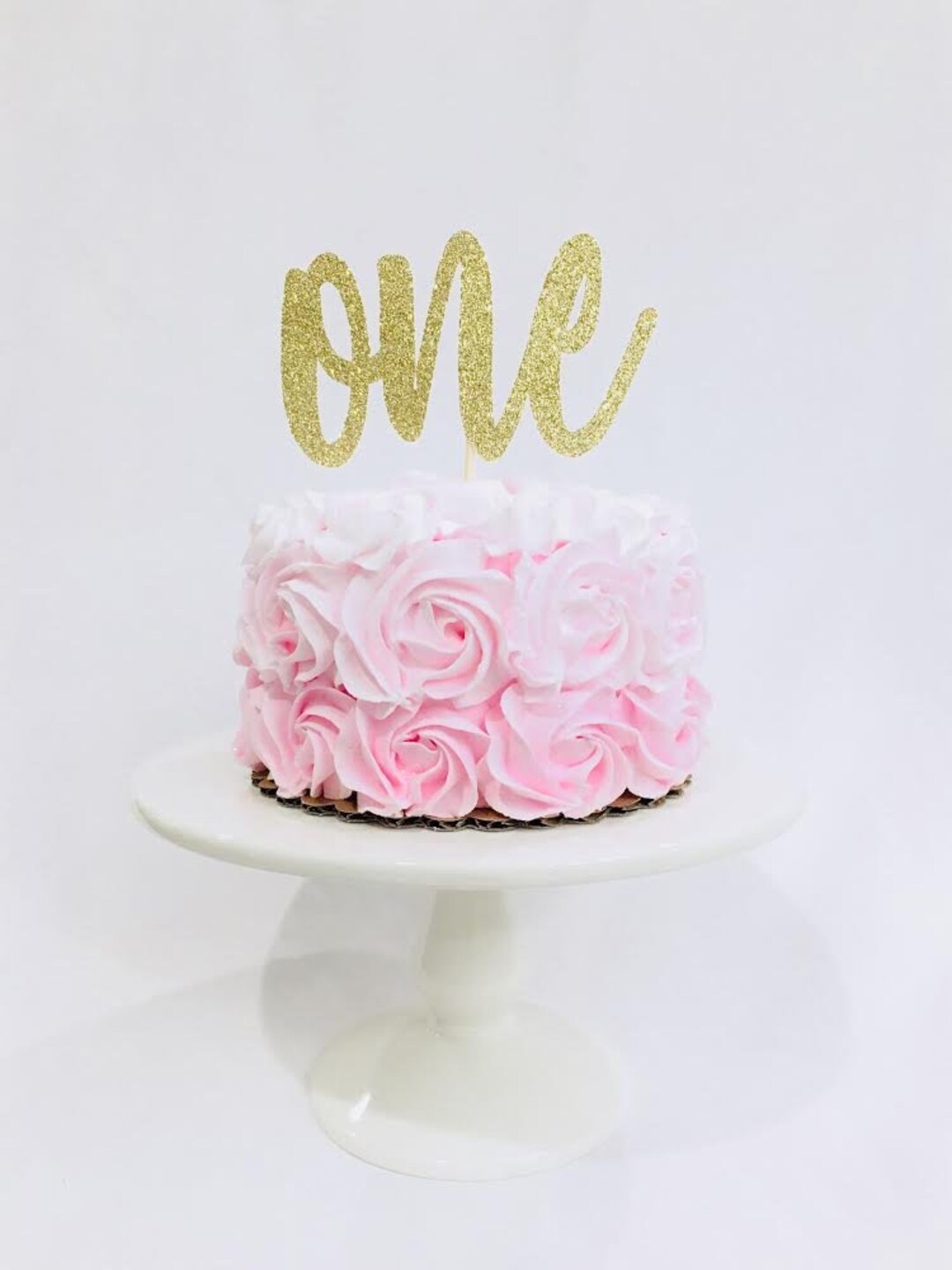 One Cake Topper, One Smash Cake Topper, First Birthday, Birthday Cake ...