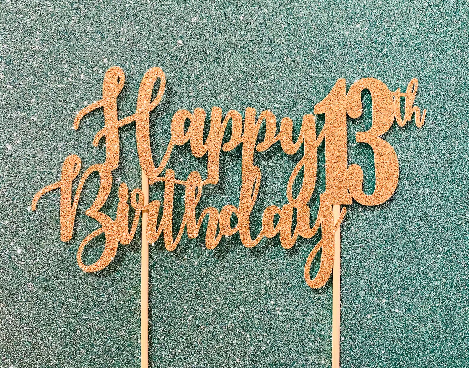 Happy Birthday Personalized Number Birthday Topper - Etsy