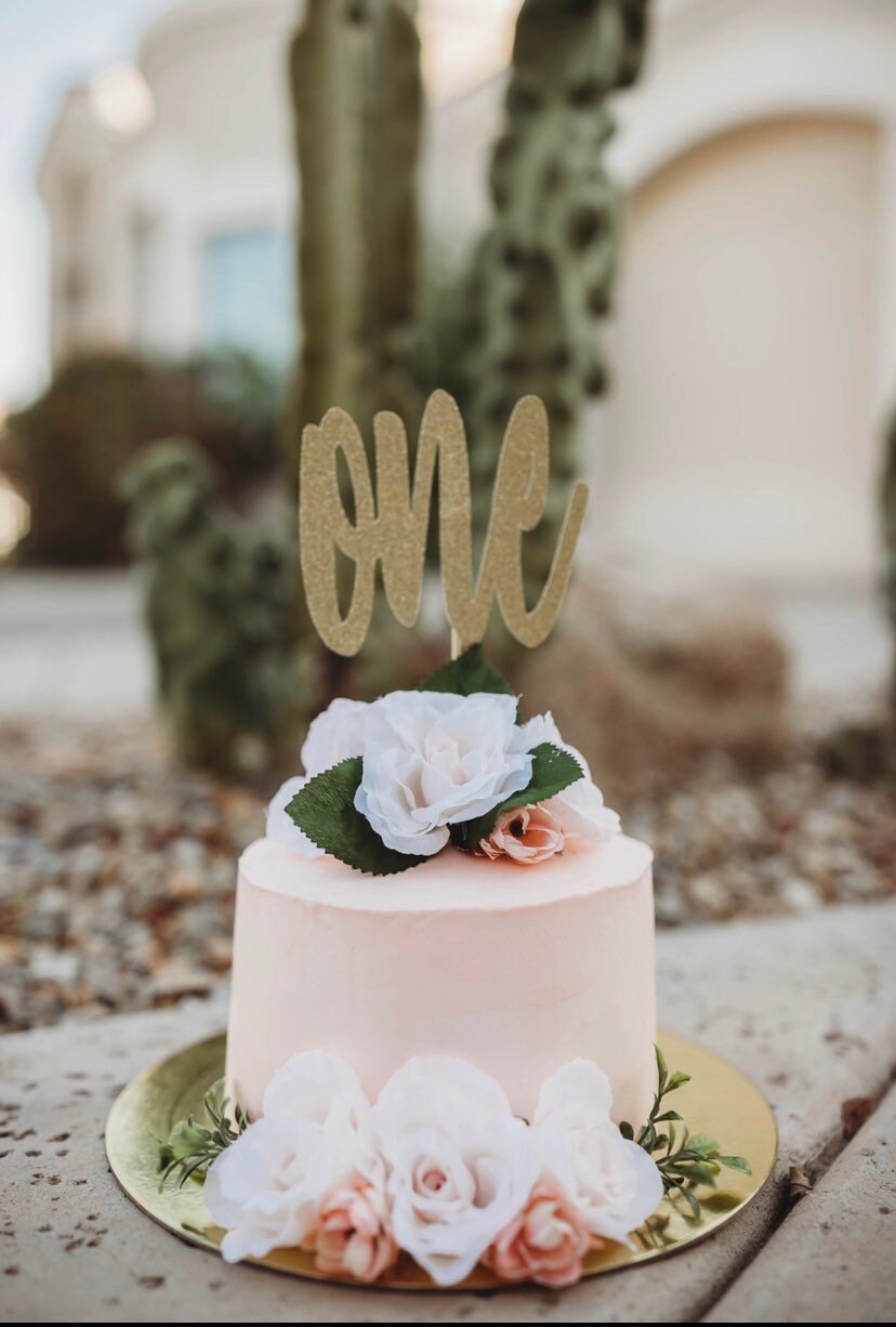 One Cake Topper One Smash Cake Topper First Birthday - Etsy