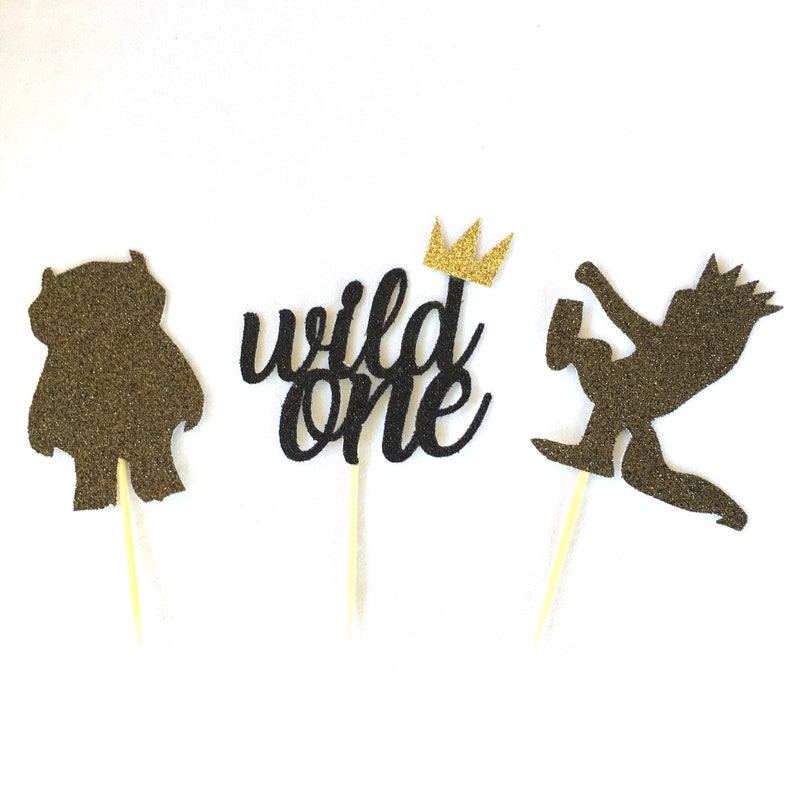 Wild One Cupcake Topper Smash Cake Topper Birthday Cupcake Etsy