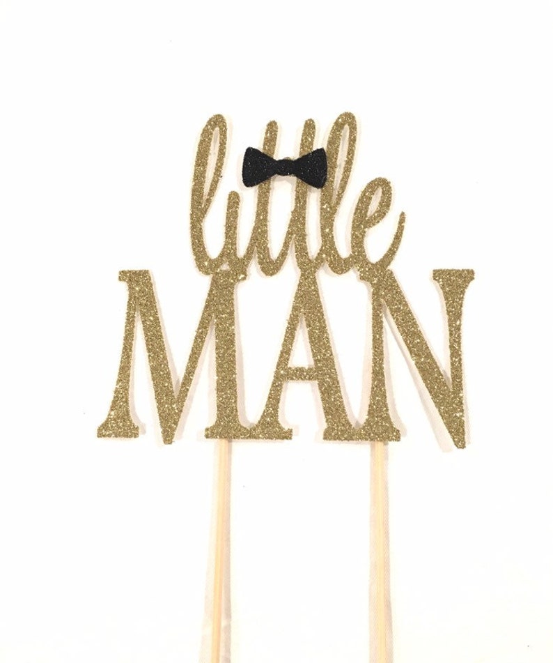 Little Man Cake Topper It's A Boy Cake Topper Gender - Etsy