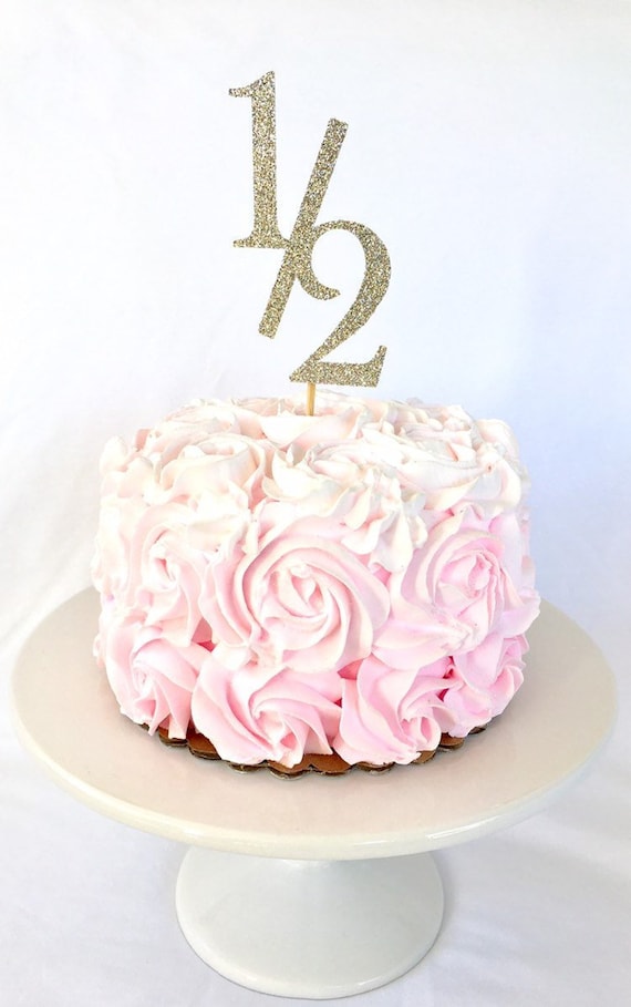 Half Birthday Cake Topper 1 2 Birthday Cake Topper 6 Months Etsy Half Birthday Cake Topper 1 2 Birthday Cake Topper 6 Months Etsy