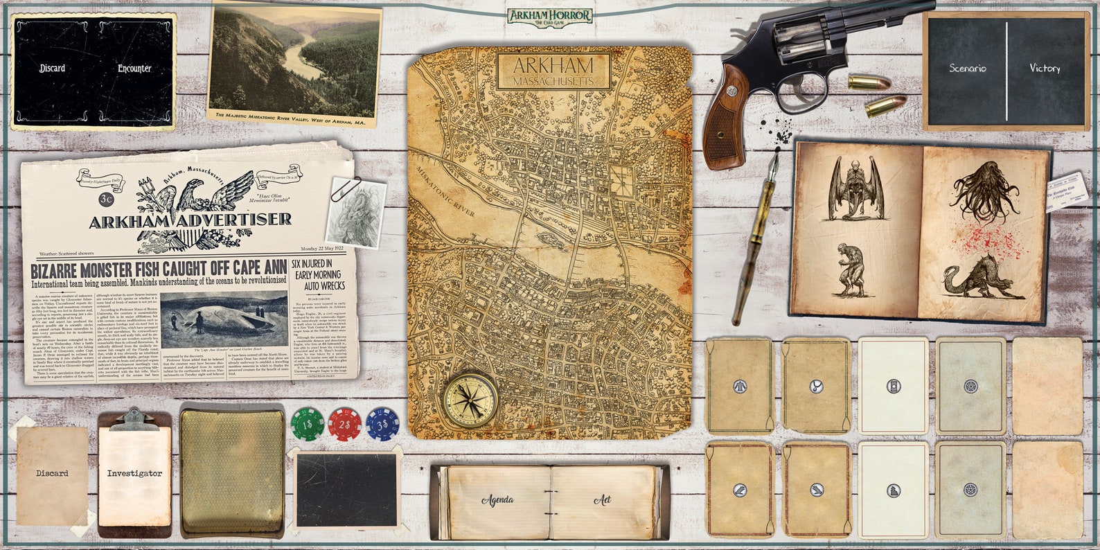 Карта аркхема лавкрафта