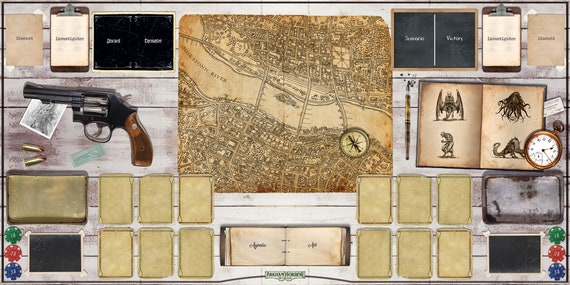 Arkham Horror Playmat for 2 Players (classic Edition) - Etsy