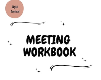 JW Meeting Workbook: Notes Template (Digital Download)