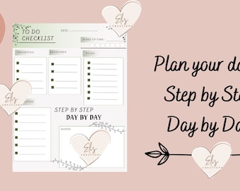 Daily To Do List Printable: Task List Organizer (Instant Download)