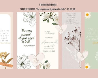 JW  |Year text 2023 | Texto del AÑO 2023| Jehovah's Witnesses| Bookmarks| Printable| English