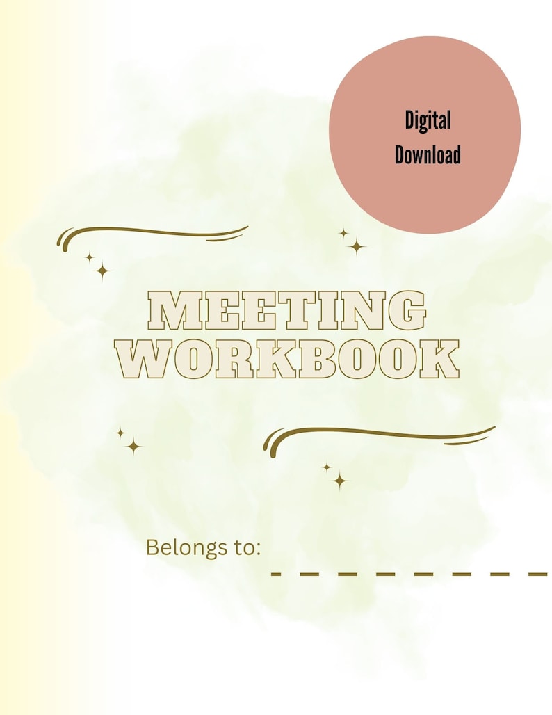 Workbook Notes JW Meeting Workbook: Notes Template (digital Download) - Etsy