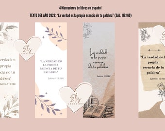 JW Texto del AÑO 2023| Year text 2023| Jehovah's Witnesses| Bookmarks| Printable| Spanish
