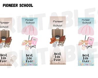 JW Bookmarks Marcadores  Pioneer School  Printable Gifts Pioneers Instant Download